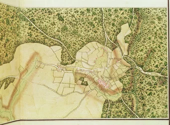 Mapa del área de Bourges